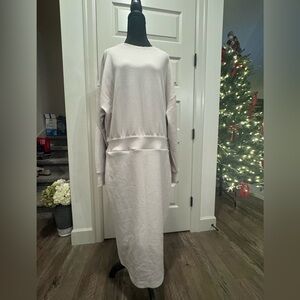 RHONE Cream Long Sleeve Dress